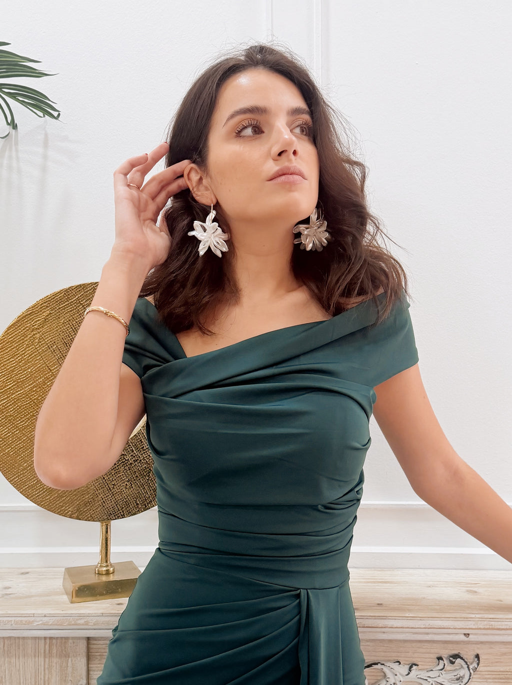 Vestido Cayetana Verde Esmeralda
