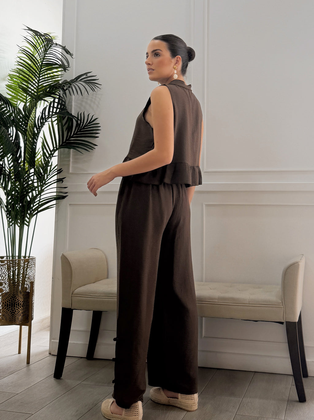 Conjunto Naomi Marrón