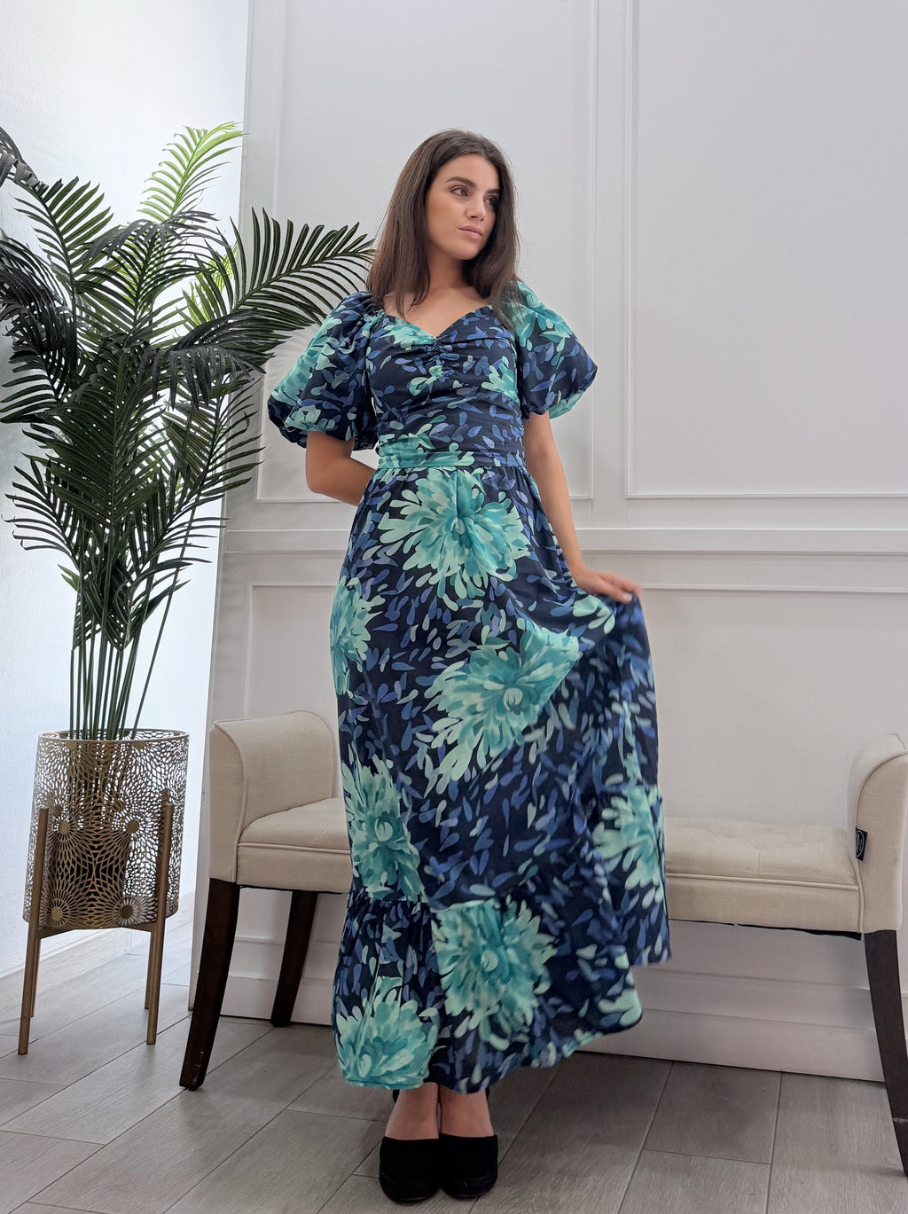 Conjunto Alba Estampado Azul