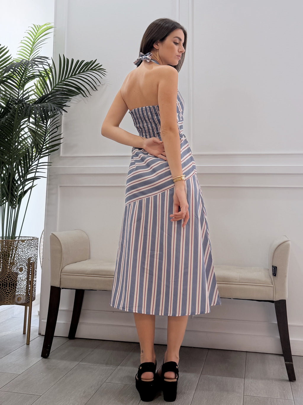 Vestido Alejandra Celeste
