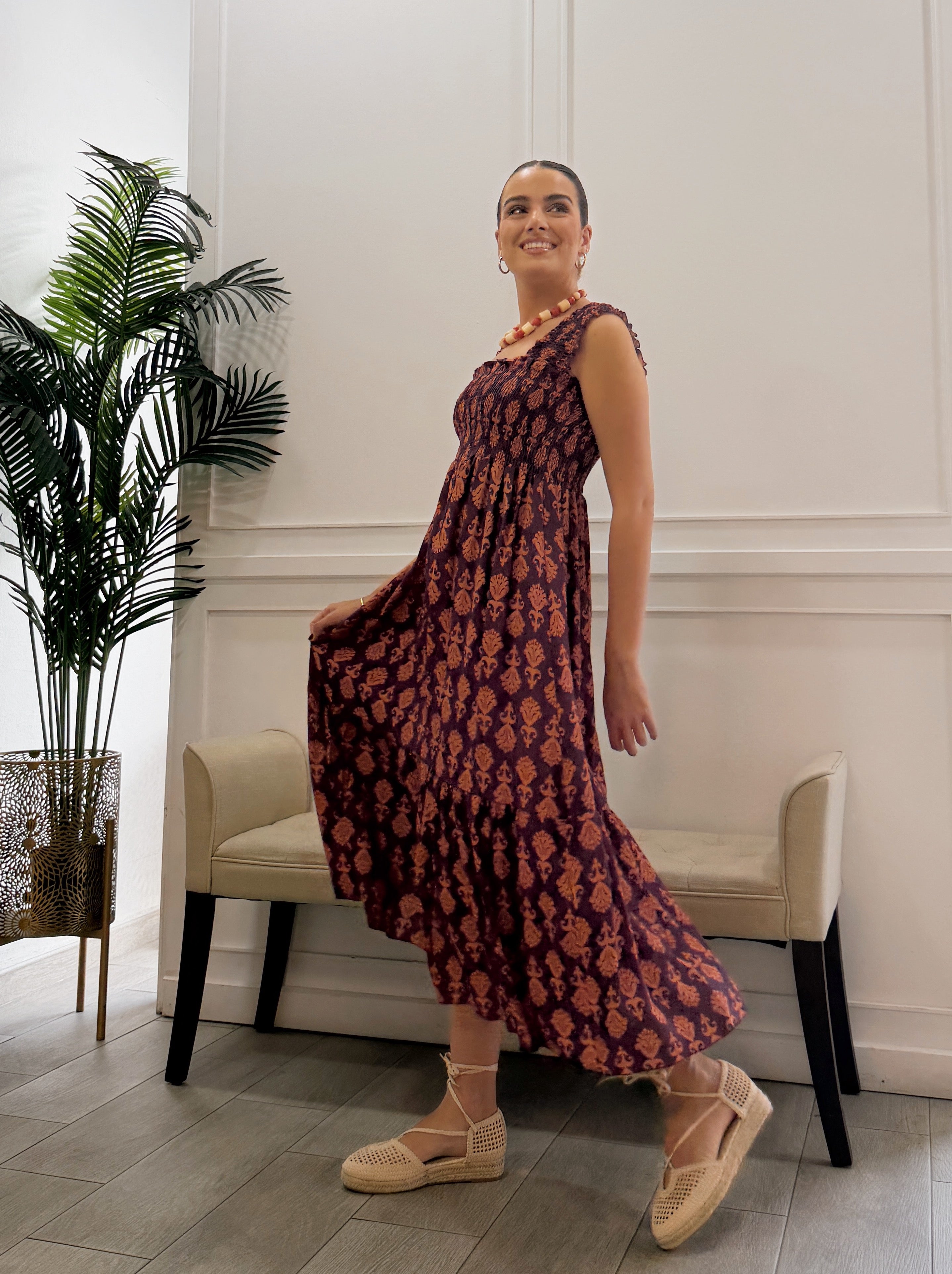 Vestido Lola Burdeos