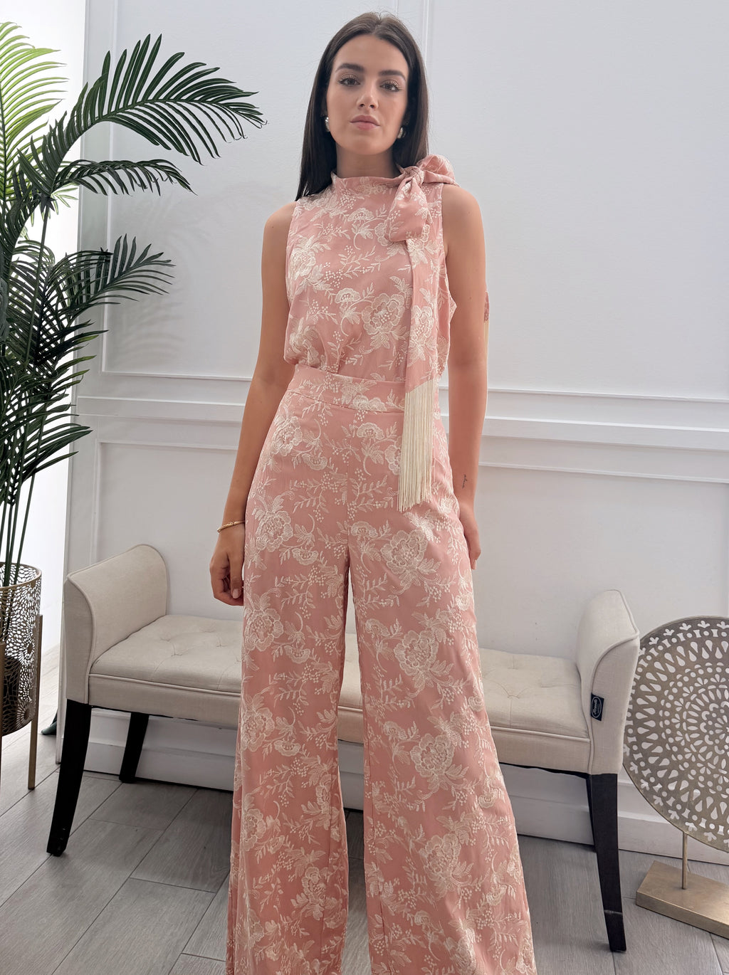 Conjunto Pantalón Tela Bordada