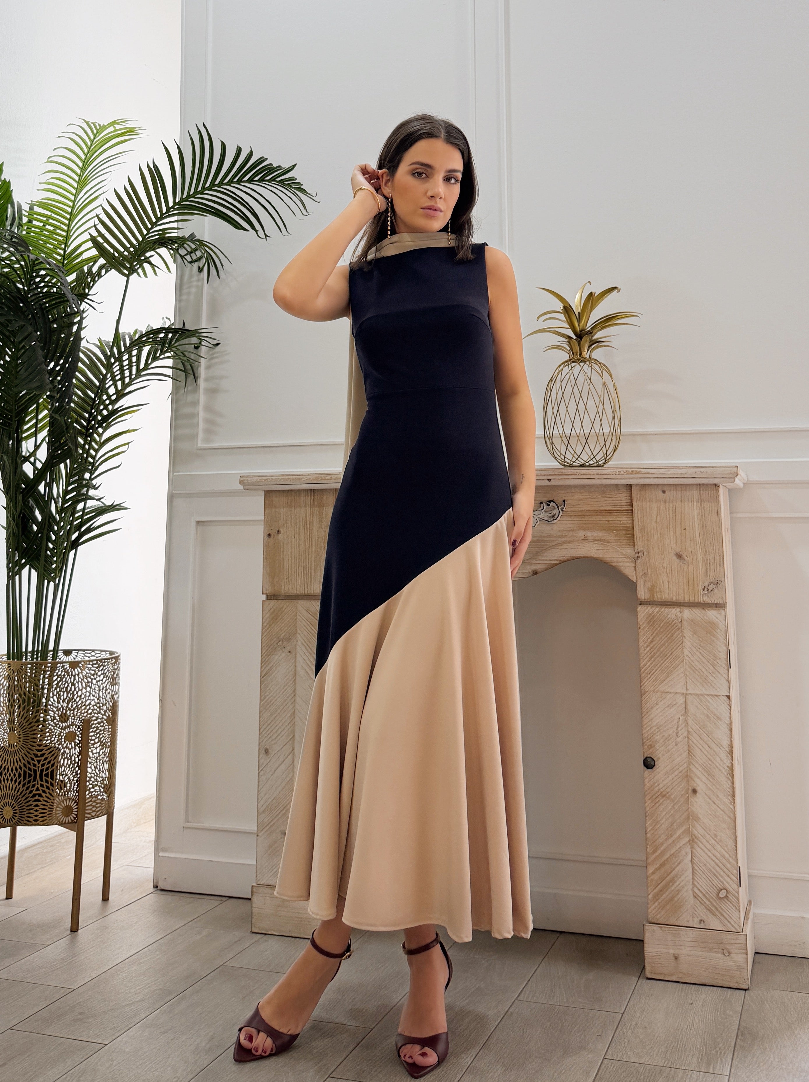 Vestido Triana Marino