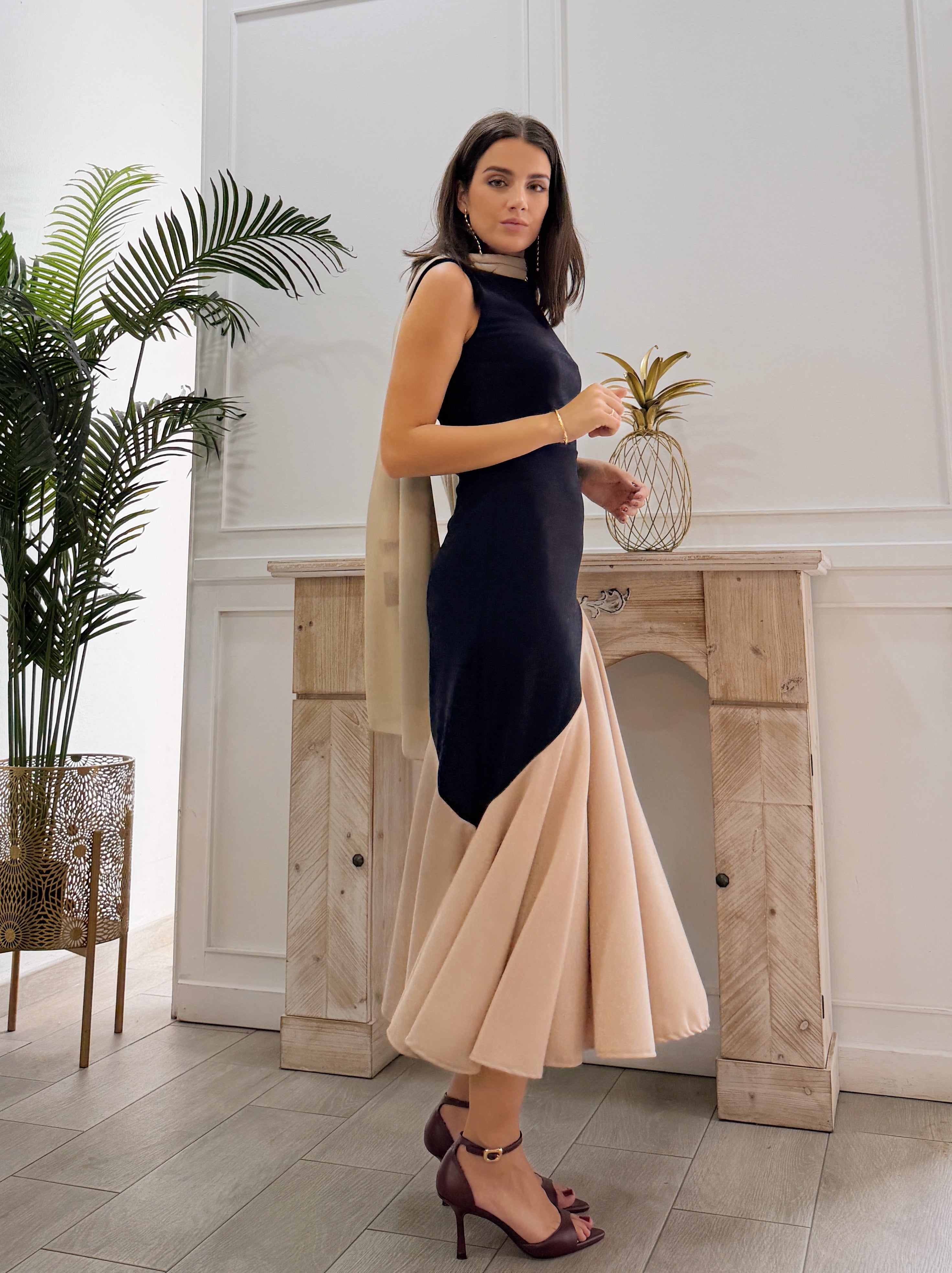 Vestido Triana Marino