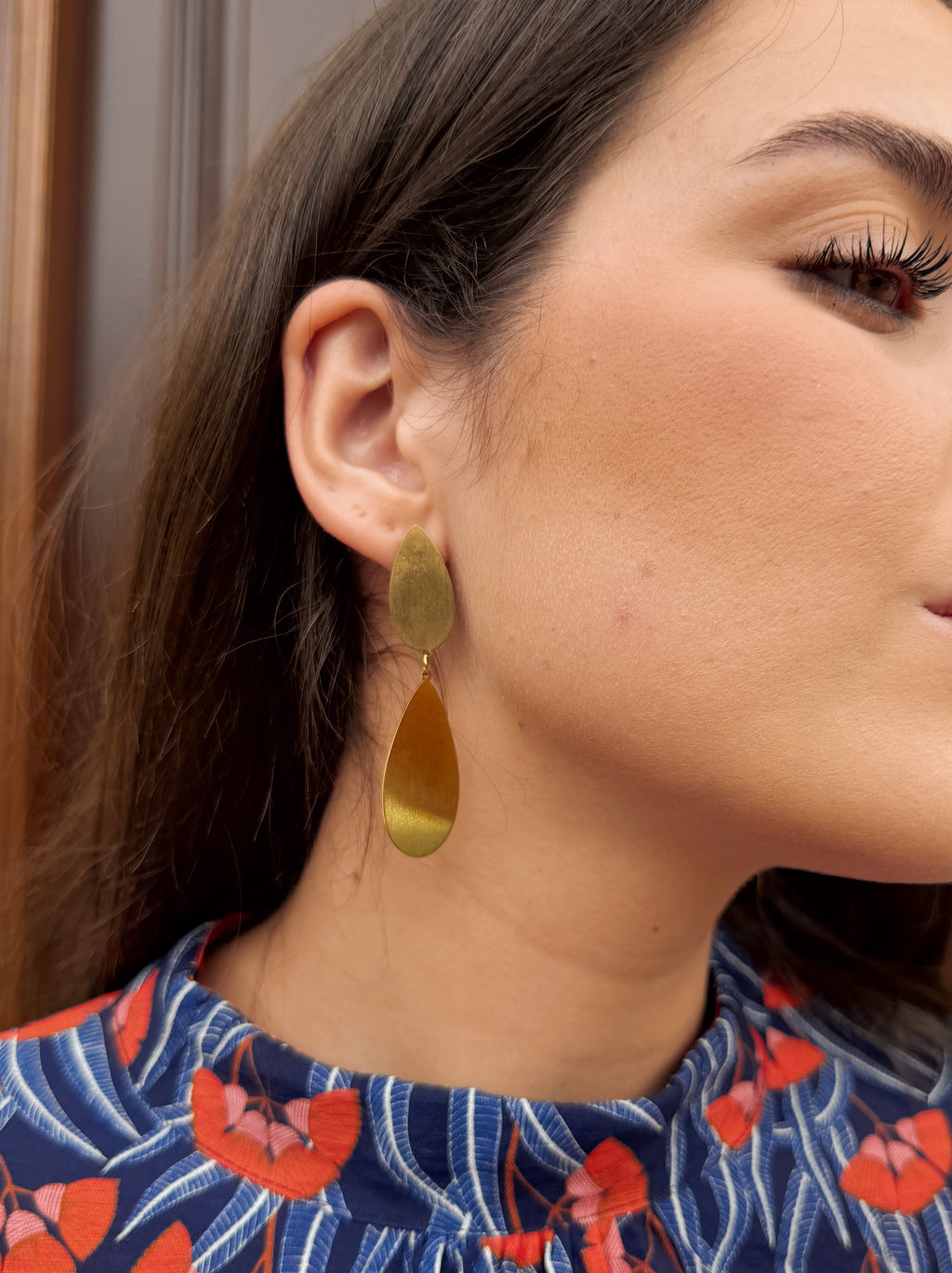 Pendientes Lágrima Dorado