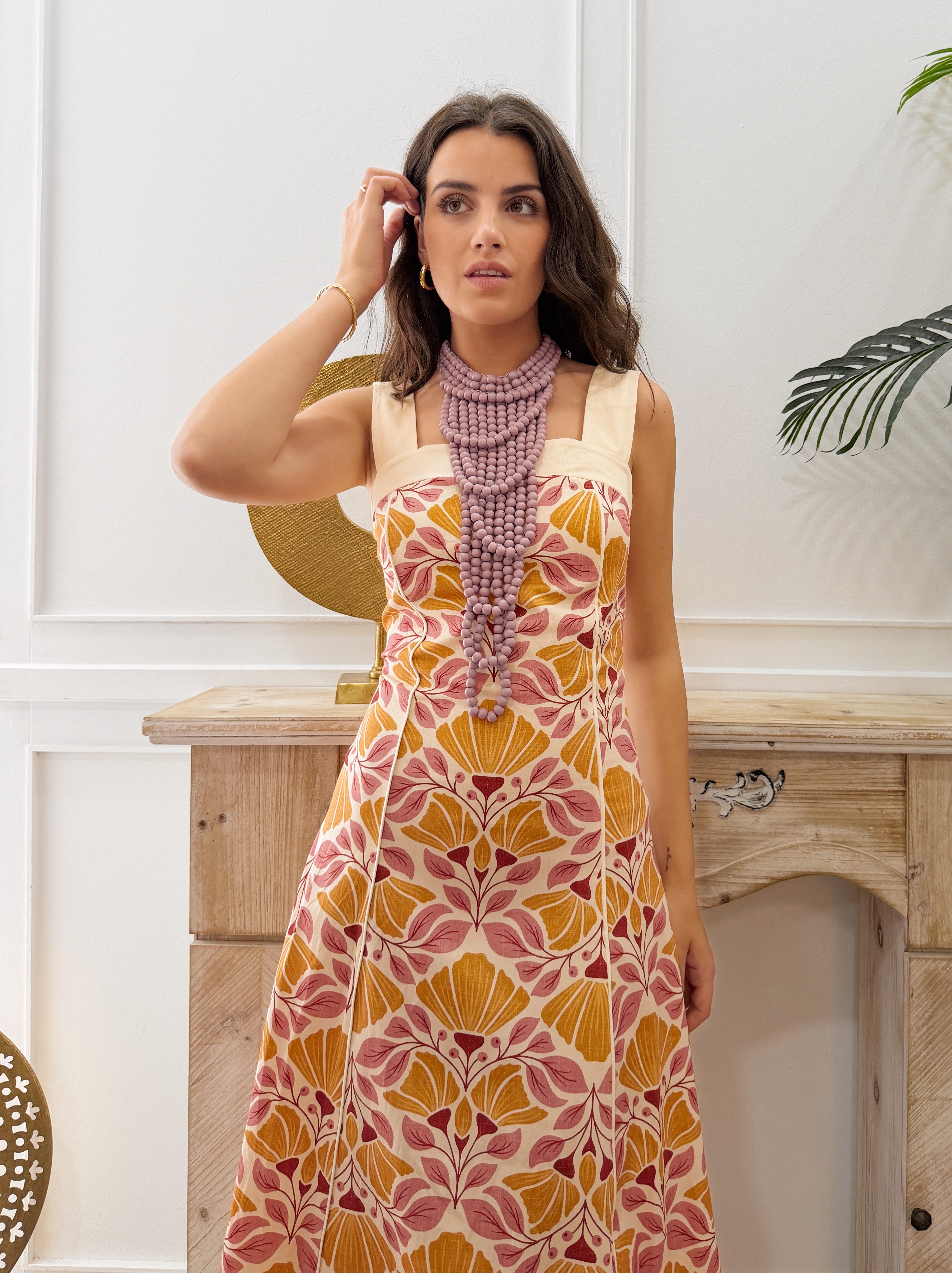 Vestido Alma Beige