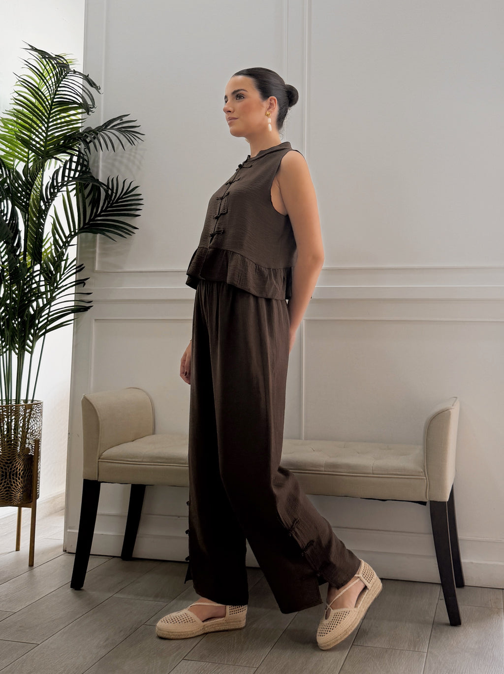 Conjunto Naomi Marrón