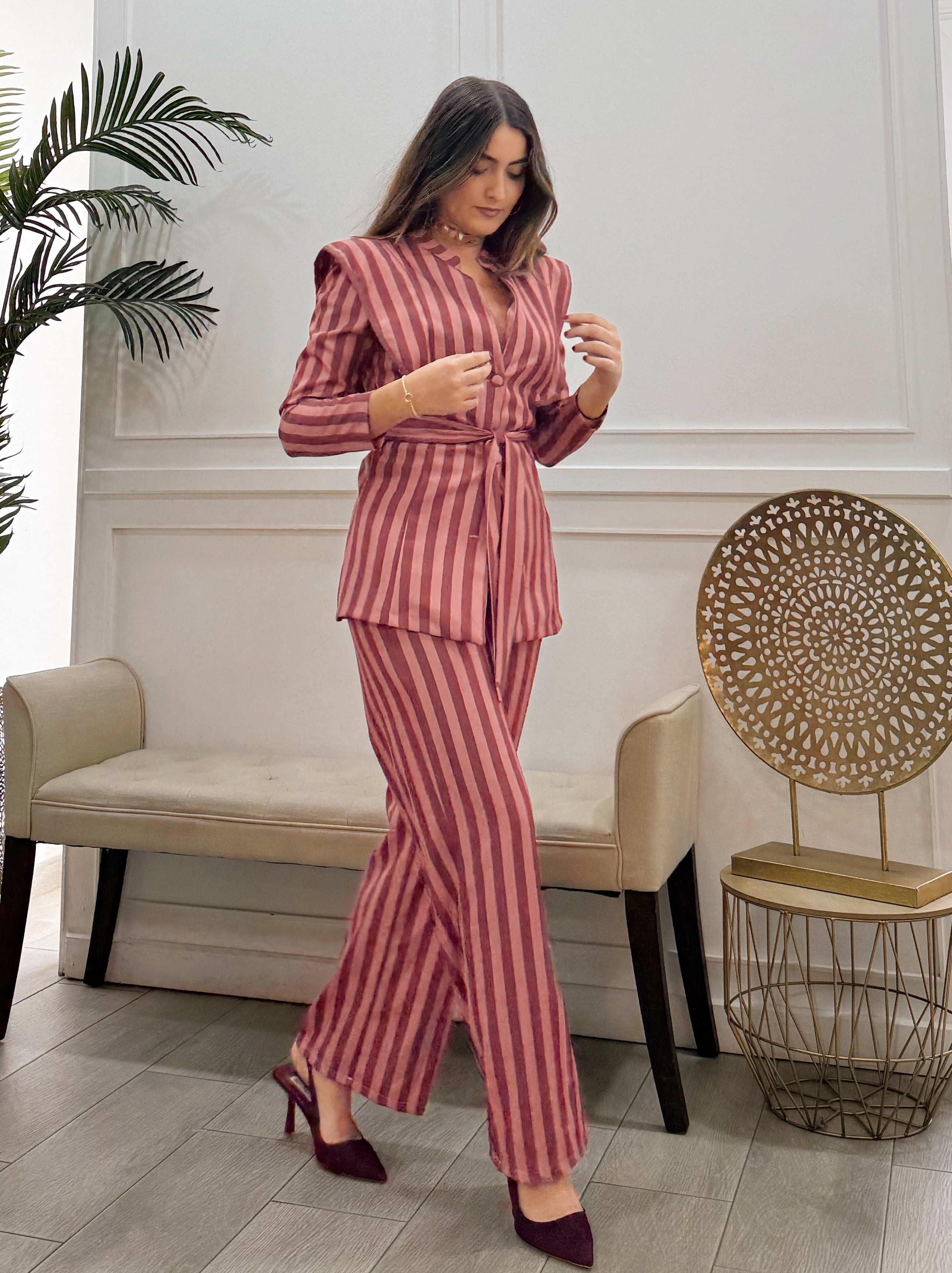 Conjunto Nicole Rosa