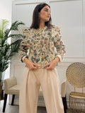 Chaqueta Estampada Volante