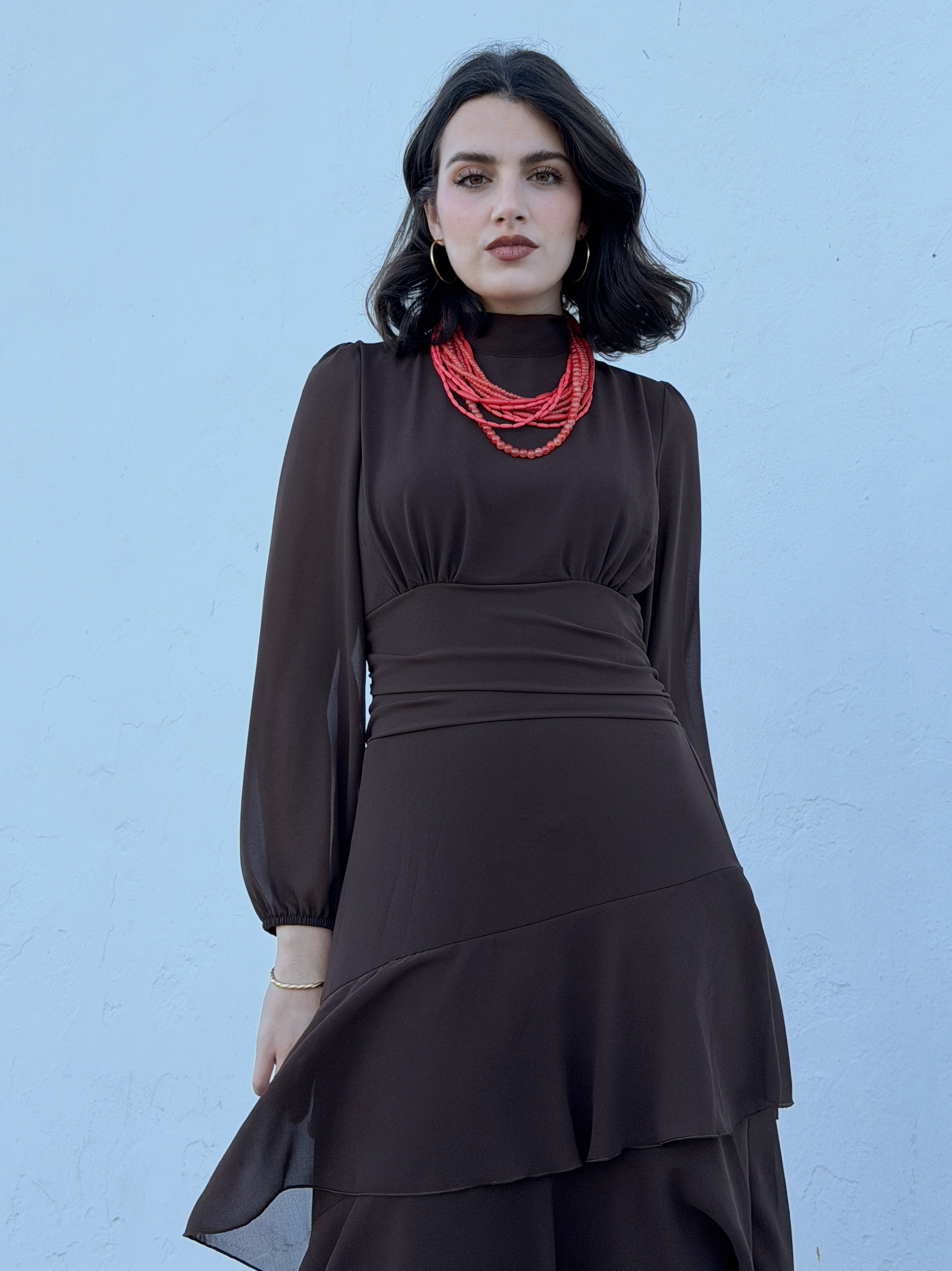 Collar Cuentas Corales