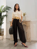Pantalón Gasa Marrón