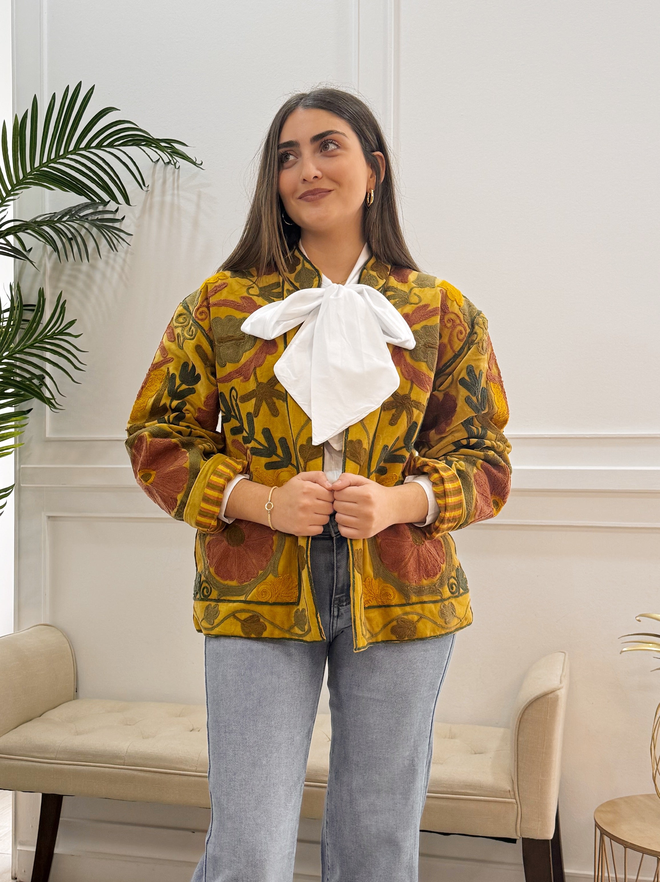 Chaqueta Valentina Mostaza