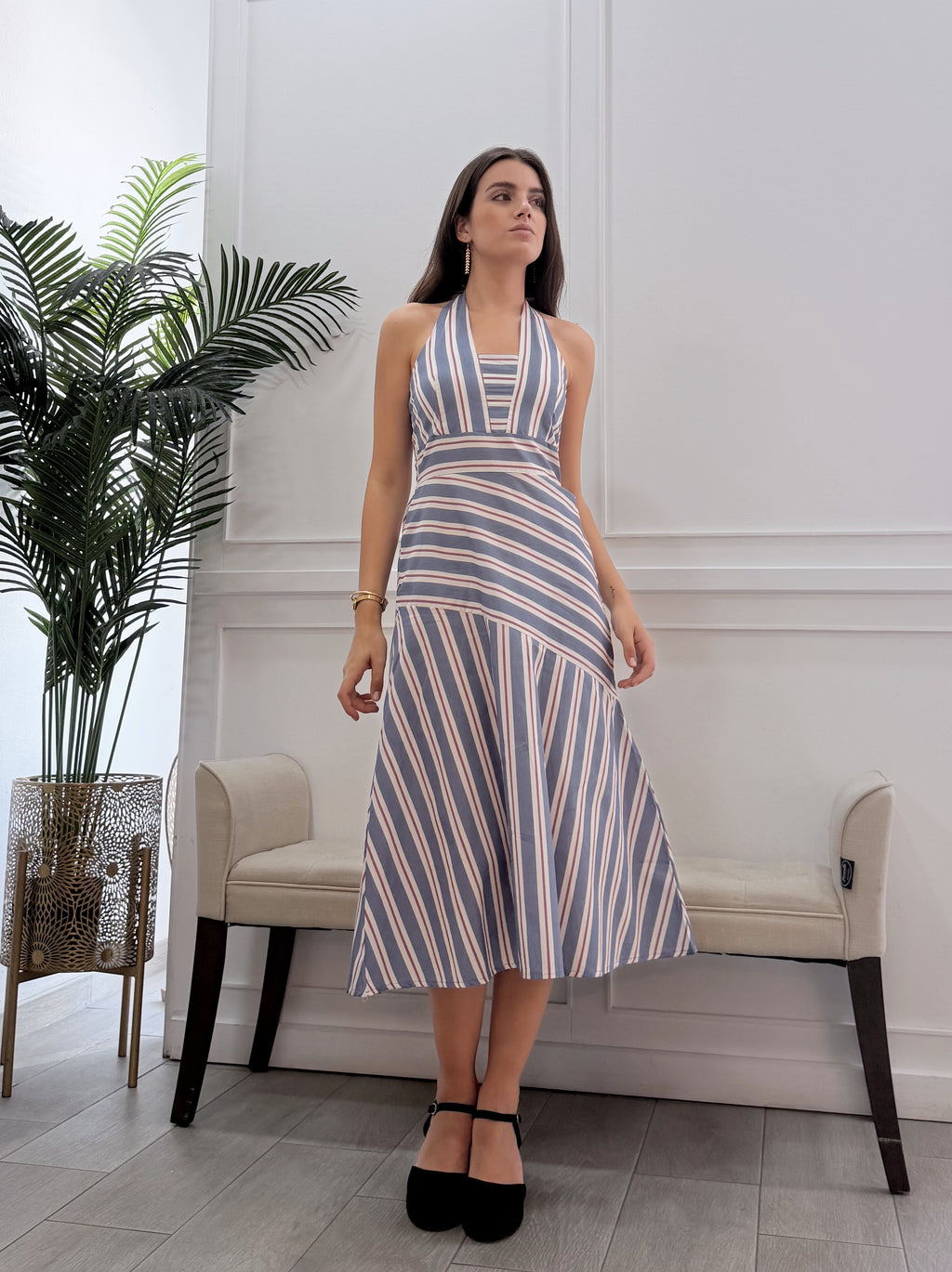 Vestido Alejandra Celeste