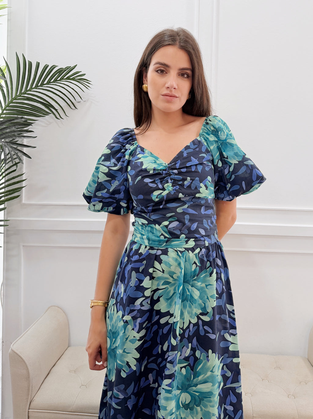 Conjunto Alba Estampado Azul