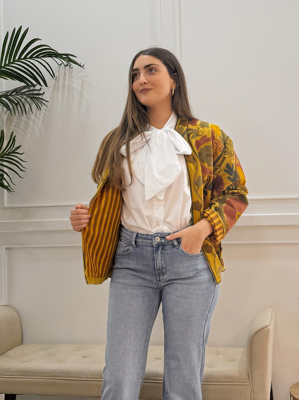 Chaqueta Valentina Mostaza