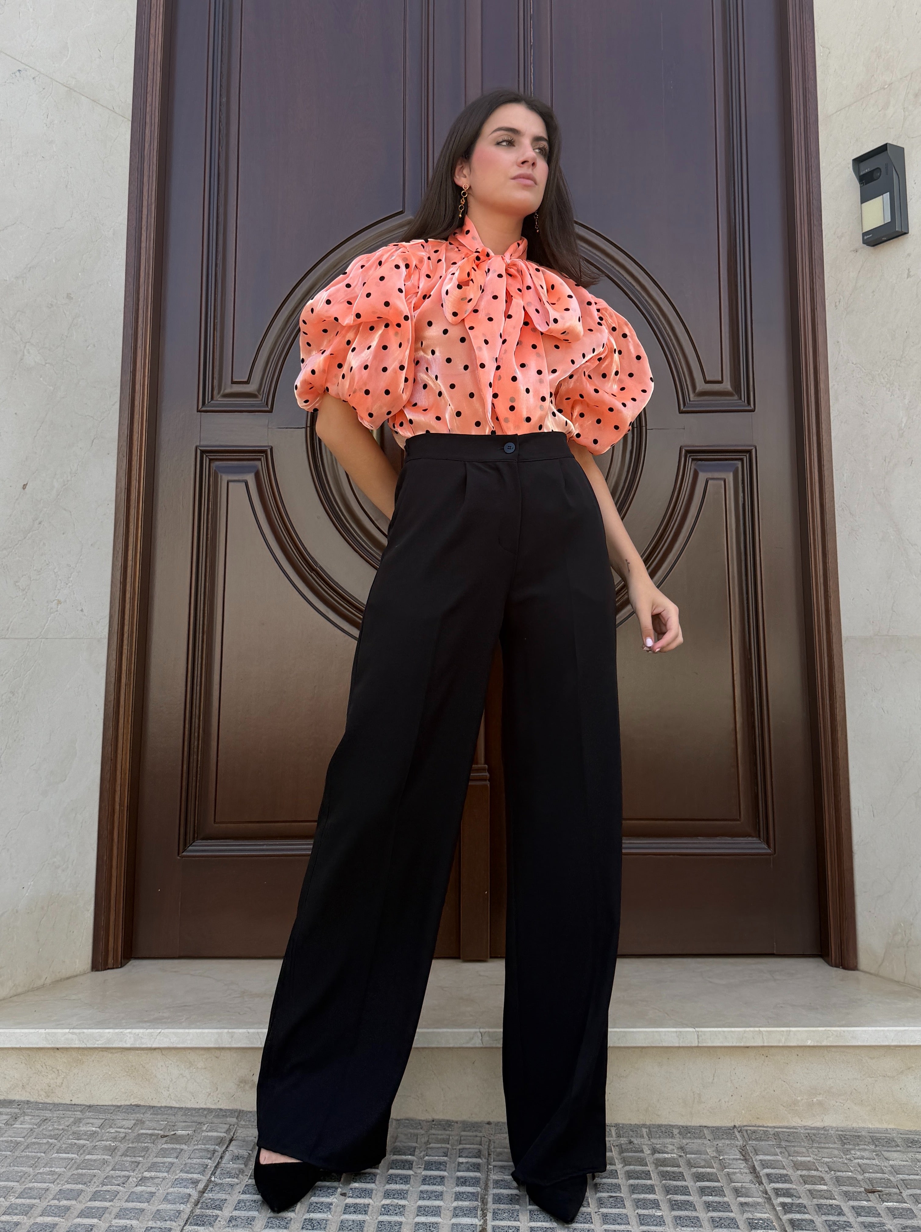 Pantalón Pinzas Negro