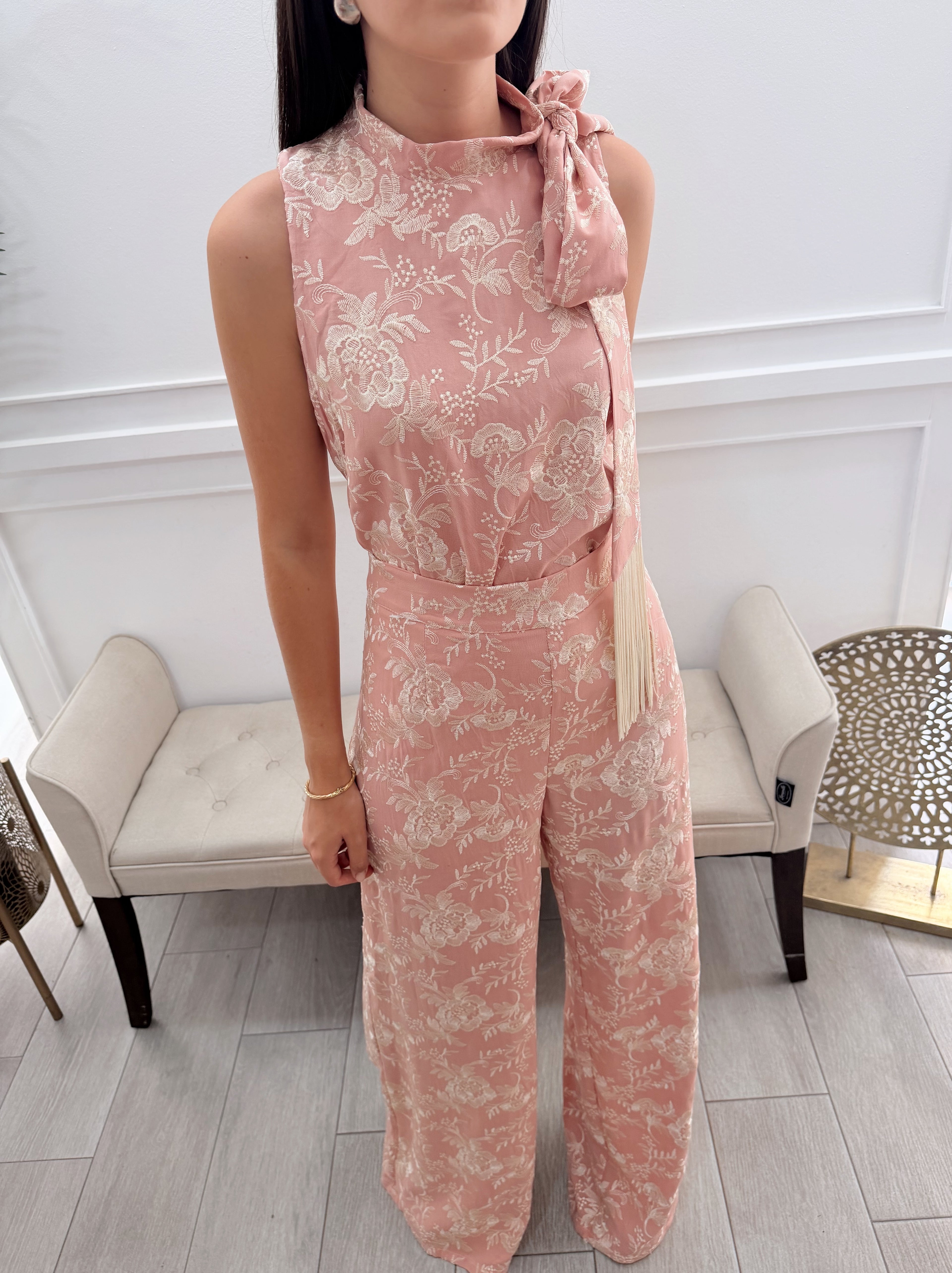 Conjunto Pantalón Tela Bordada