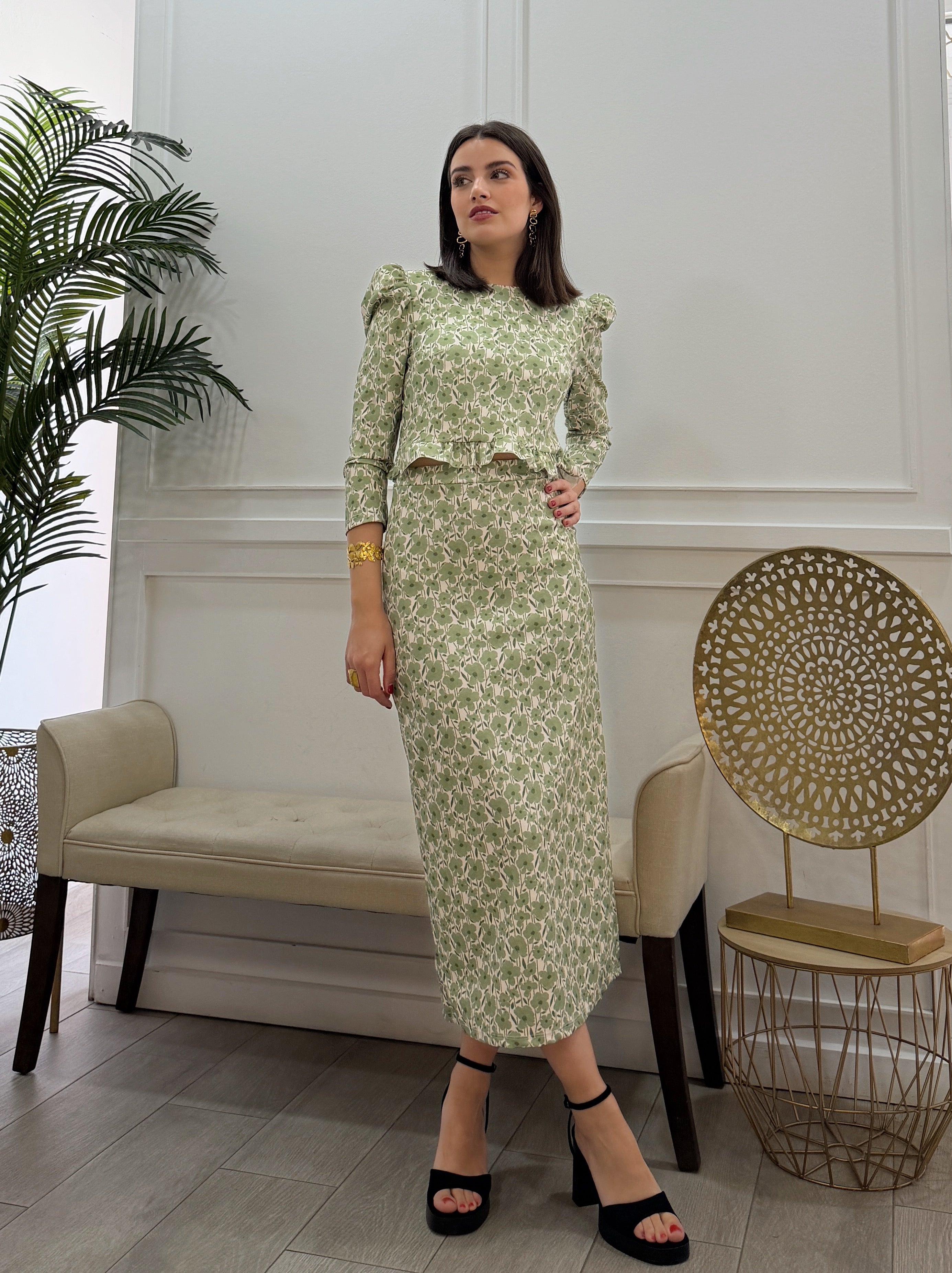 Conjunto Eli Estampado Verde