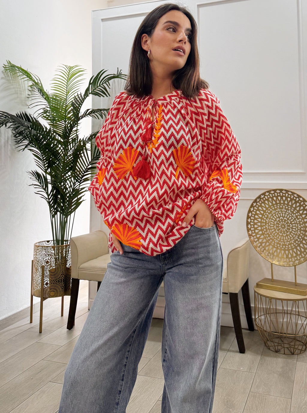 Camisa Beatriz Roja
