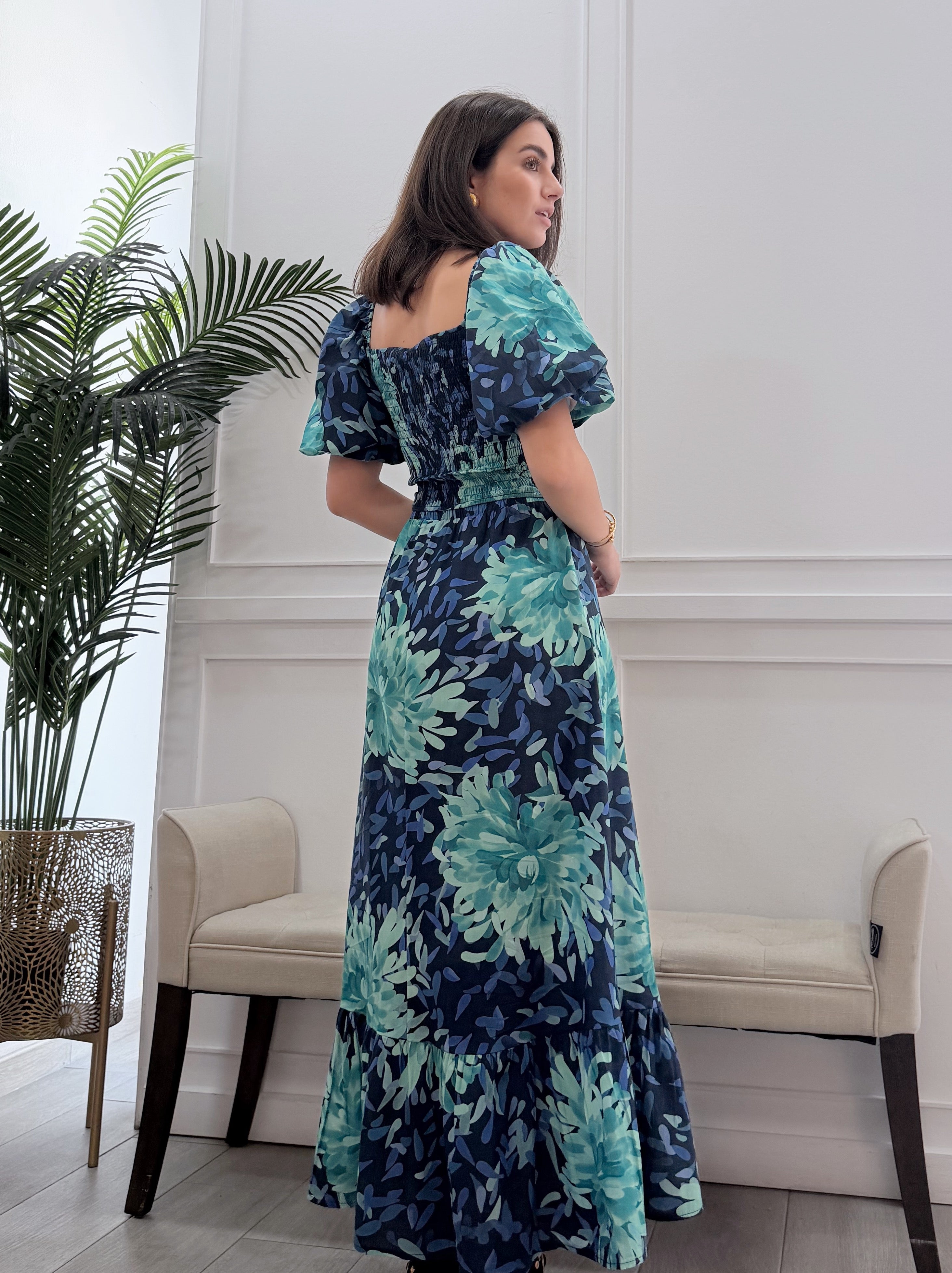 Conjunto Alba Estampado Azul