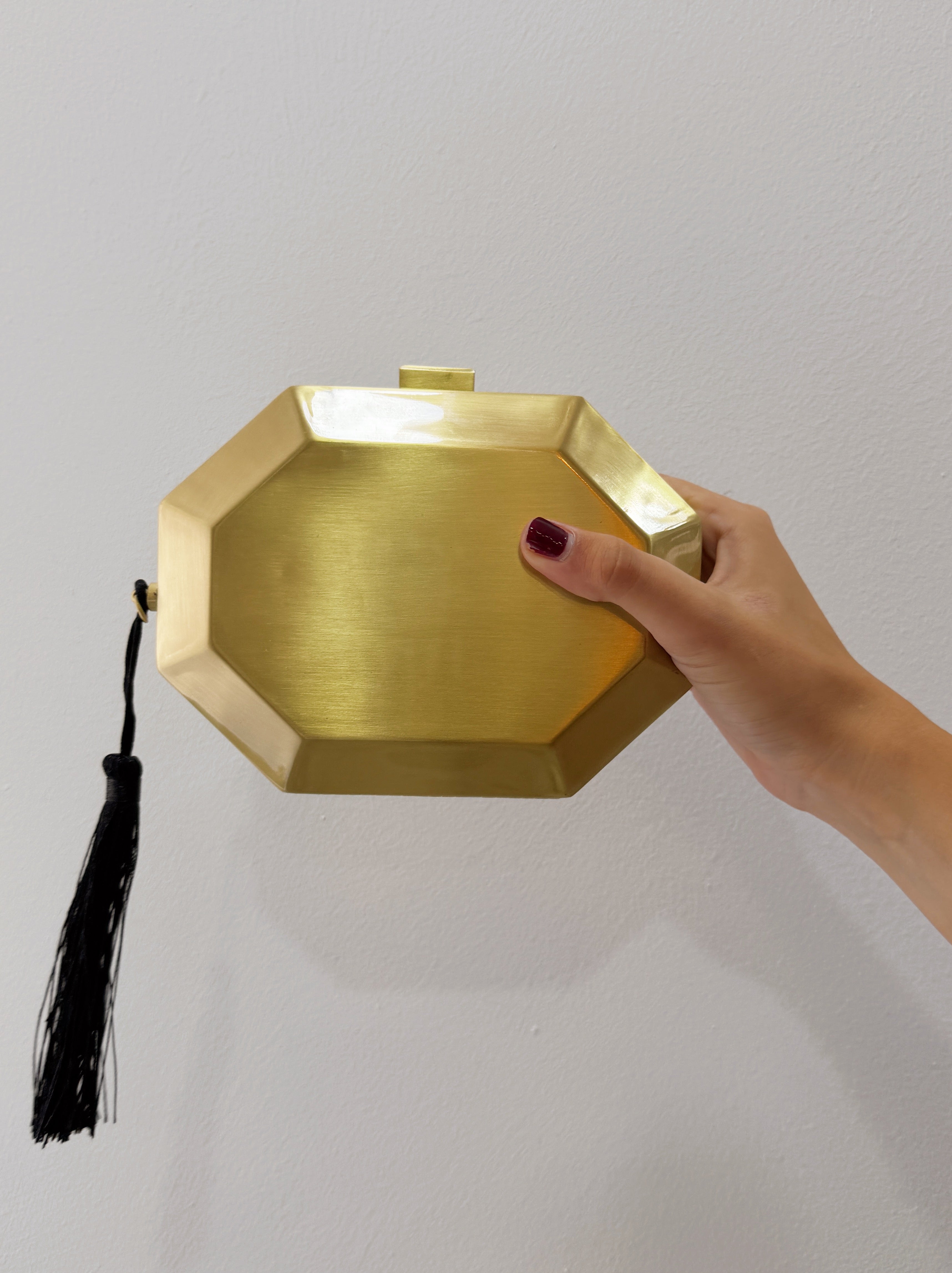 Bolso Latón Dorado