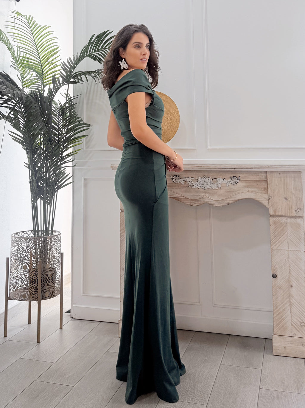 Vestido Cayetana Verde Esmeralda