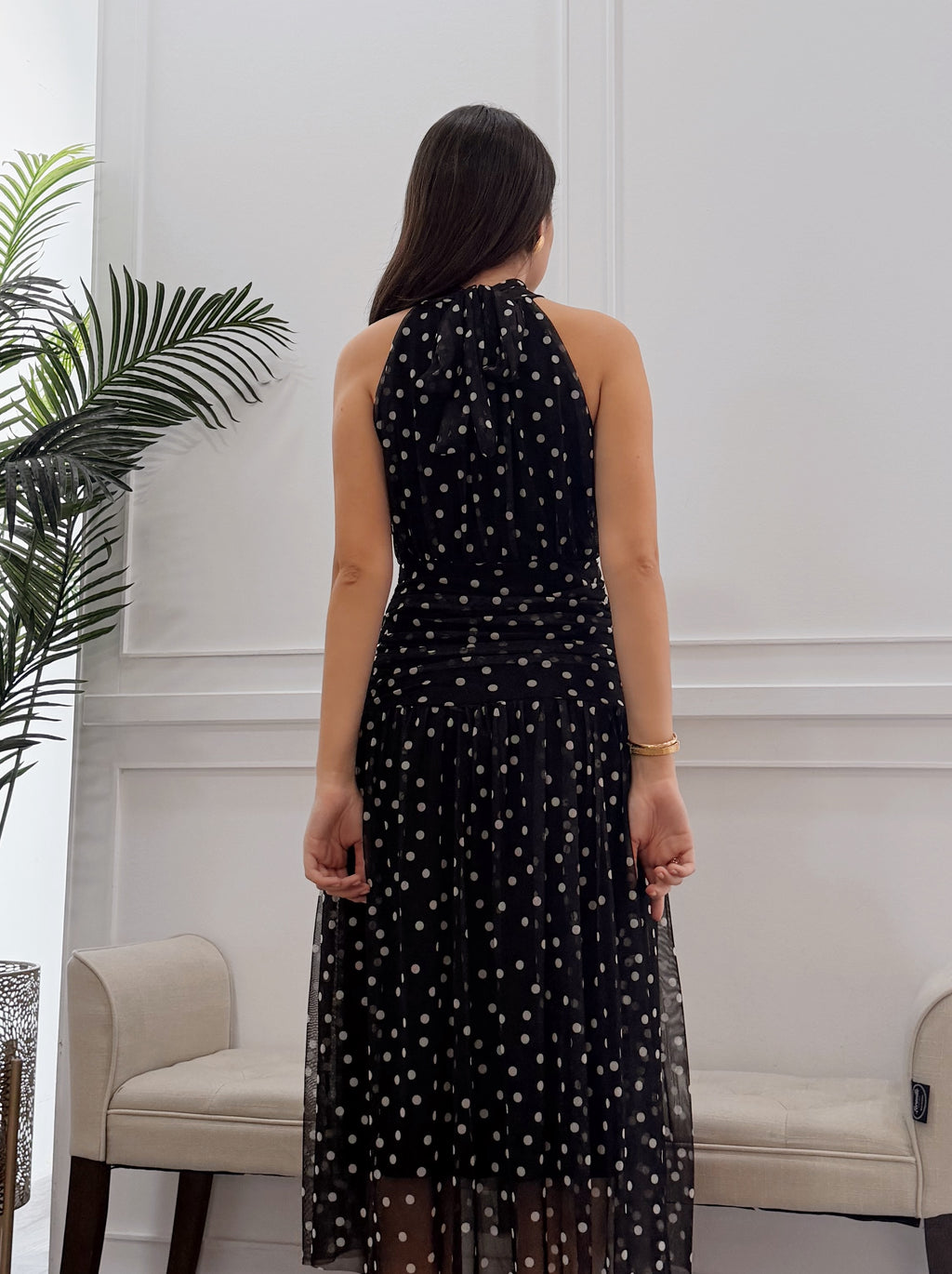 Vestido Thul Lunares Negro