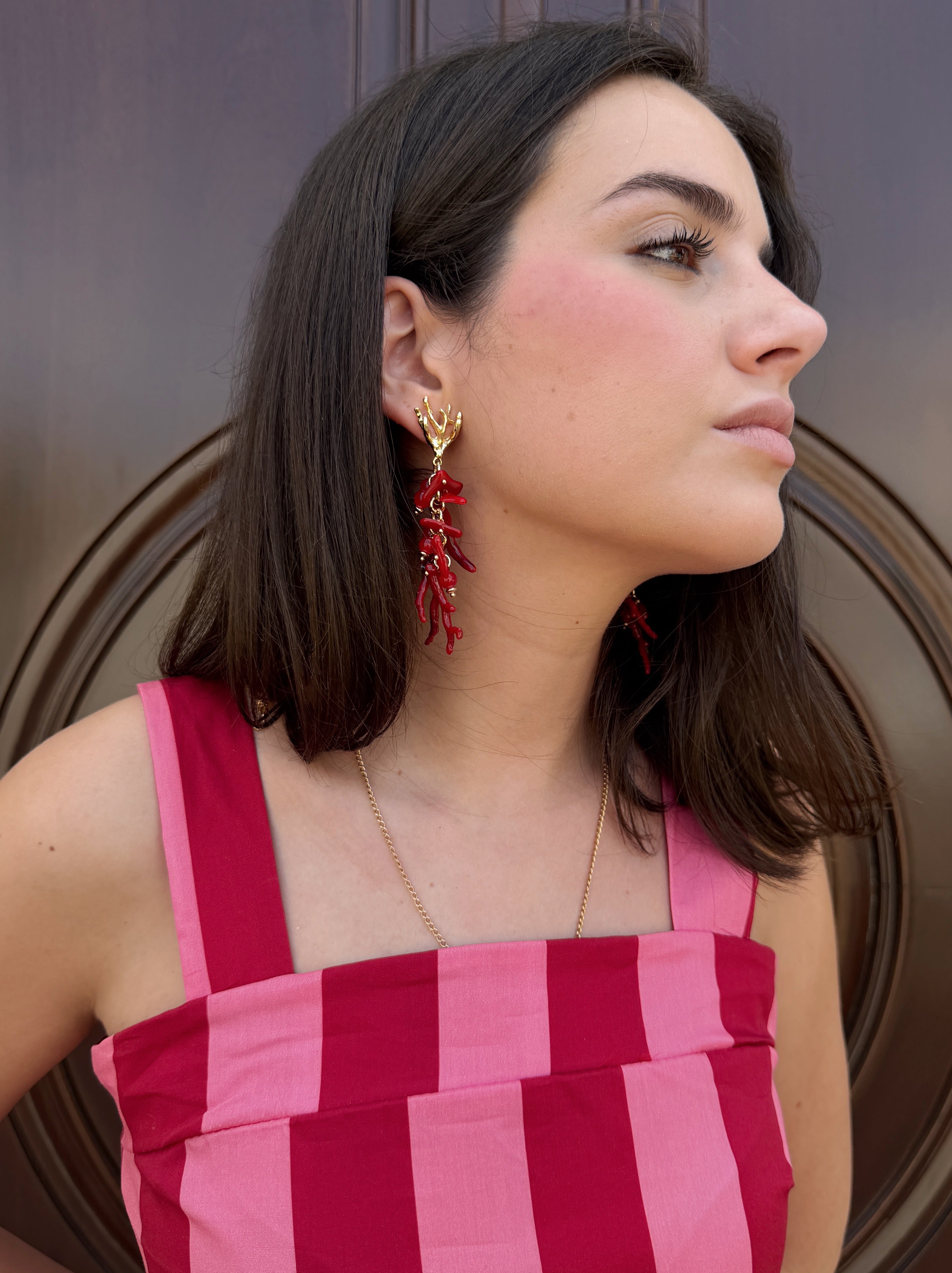 Pendientes Corales