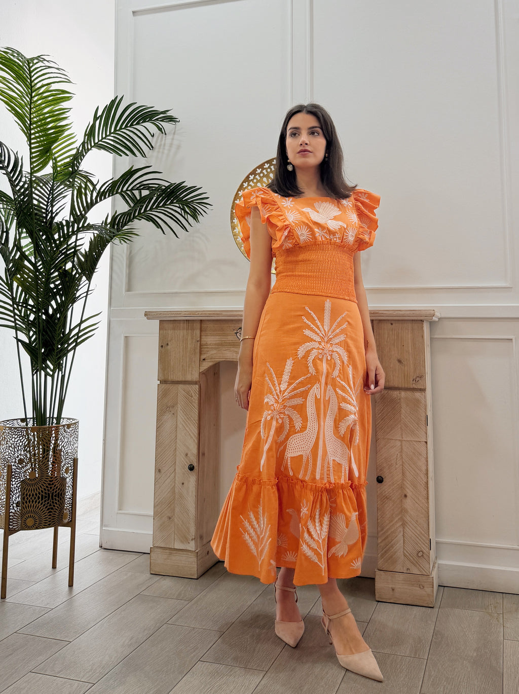 Conjunto Africa Naranja