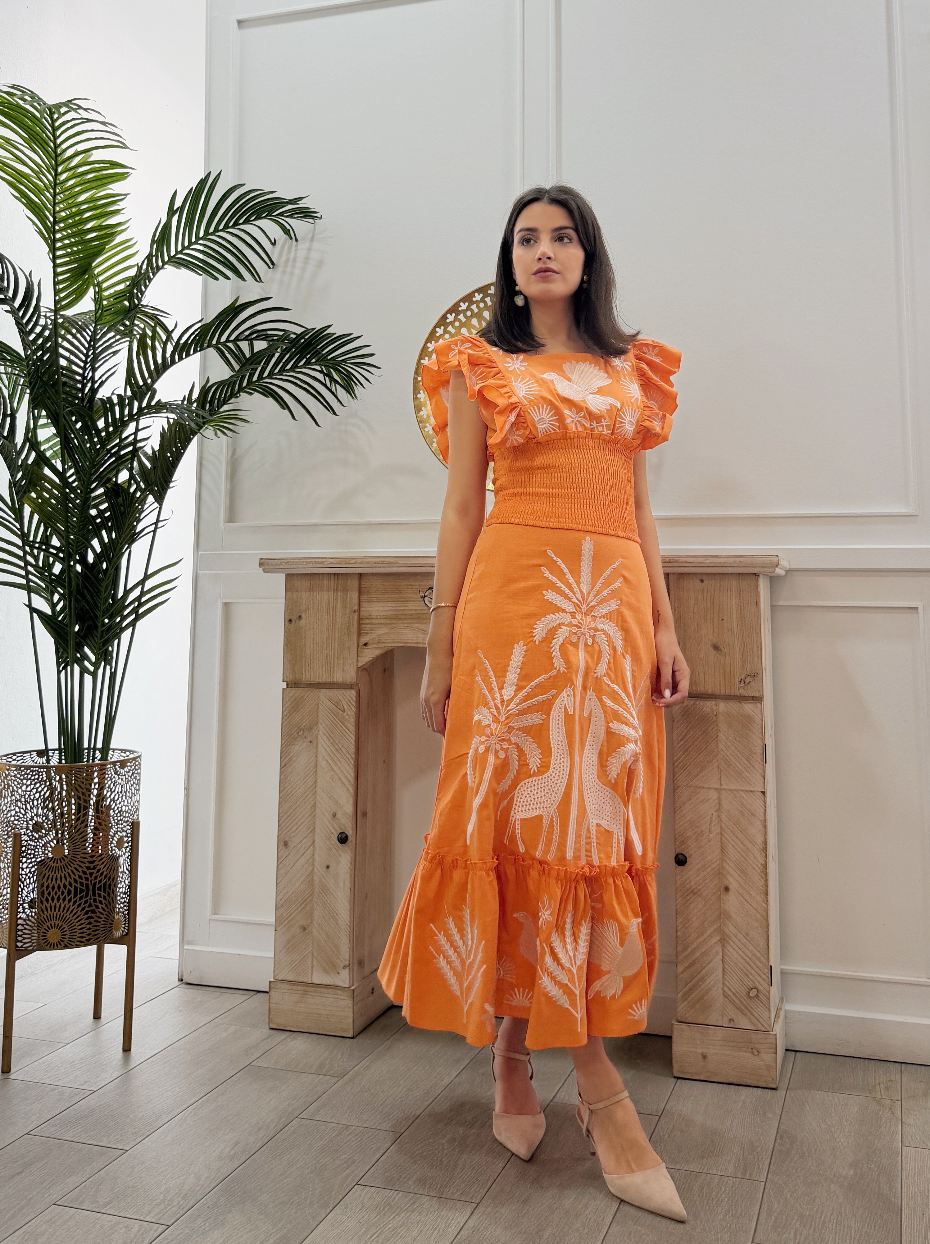 Conjunto Africa Naranja