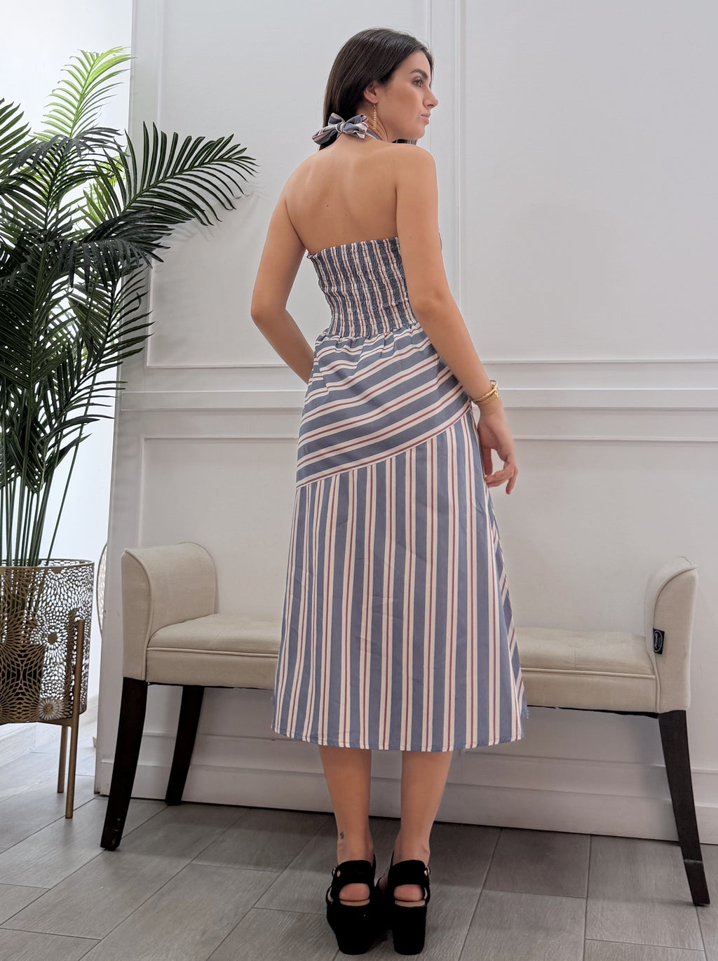 Vestido Alejandra Celeste