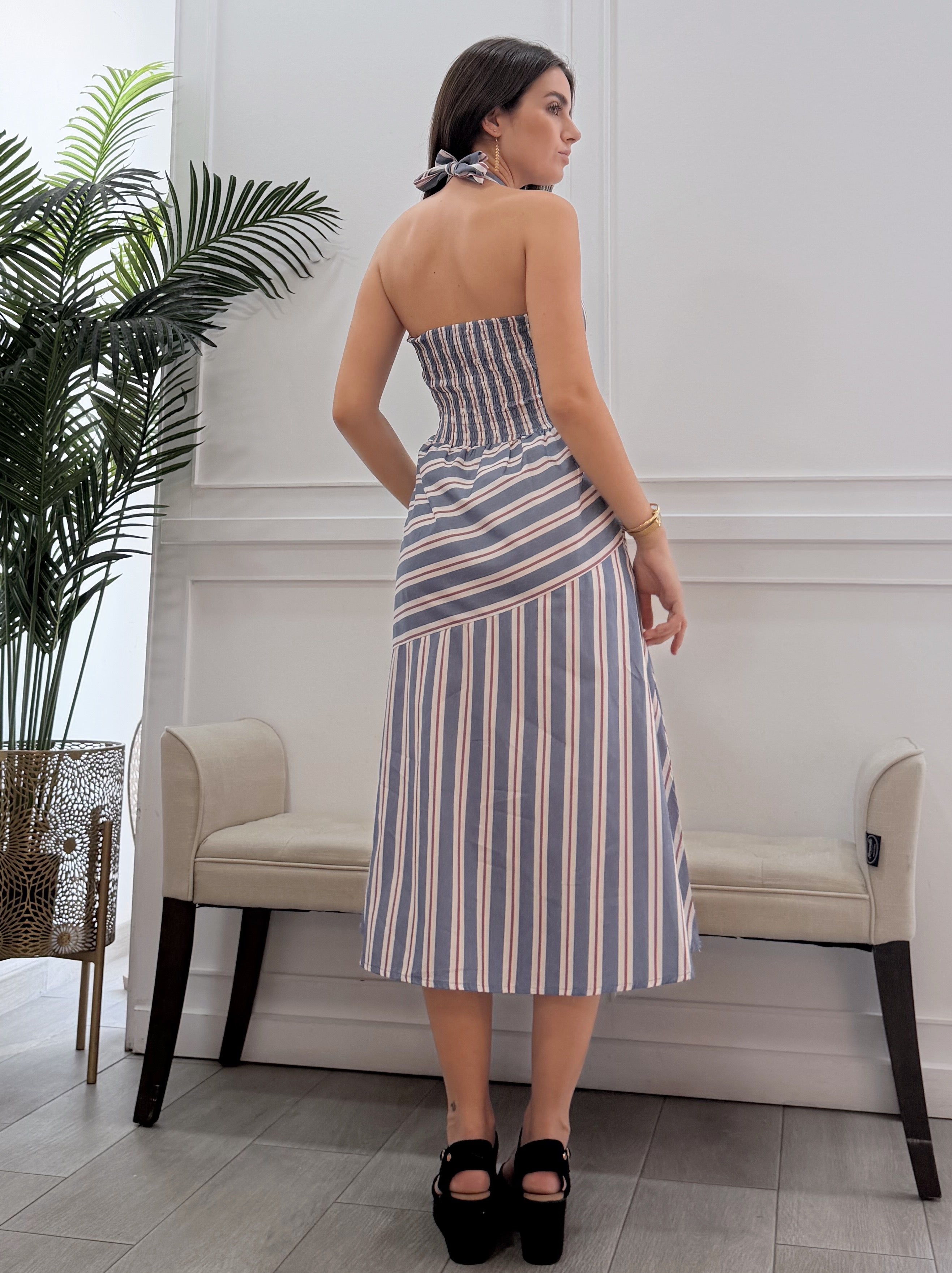 Vestido Alejandra Celeste