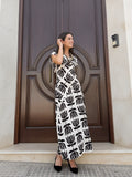 Vestido Olga Estampado Negro