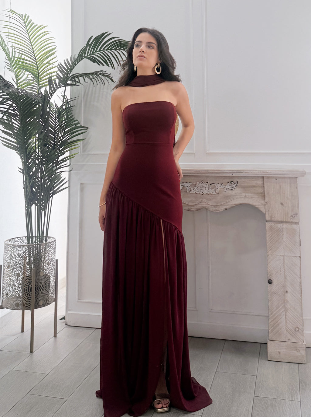 Vestido Valentina Burdeos