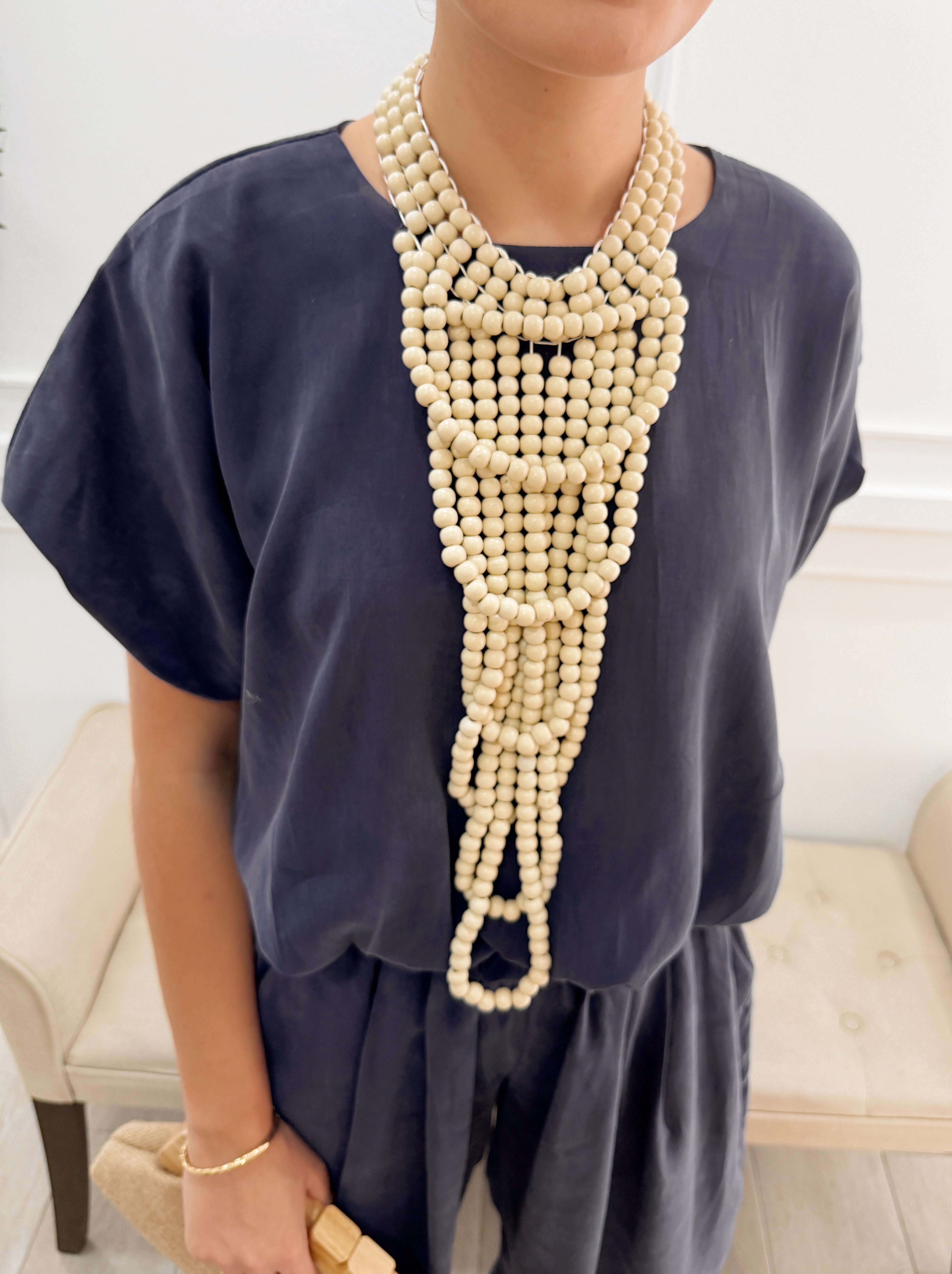 Collar Cascada Beig