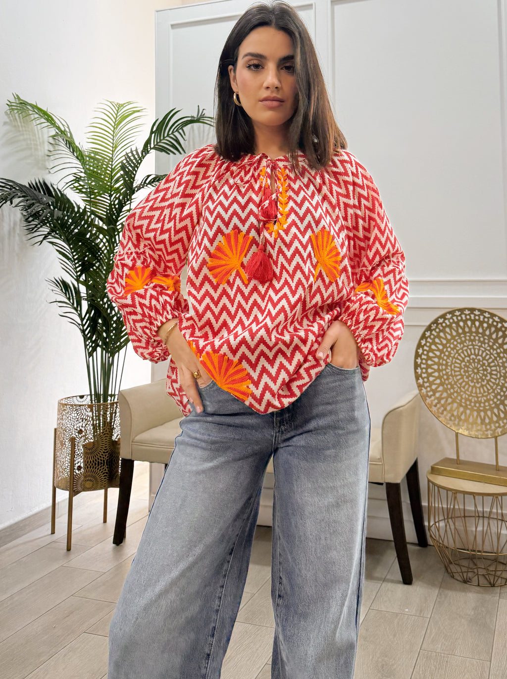 Camisa Beatriz Roja