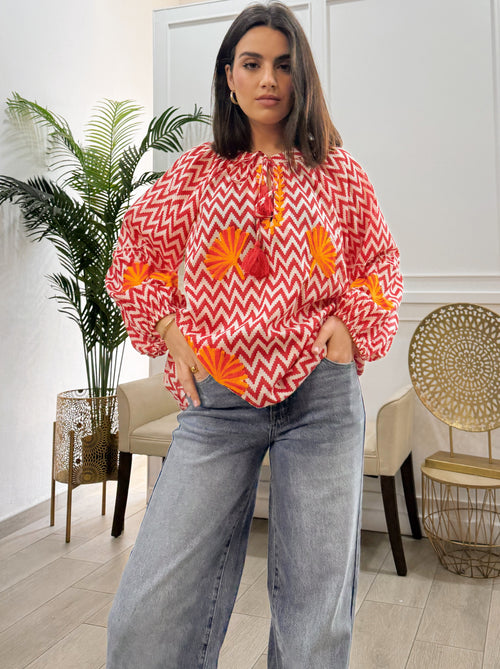 Camisa Beatriz Roja