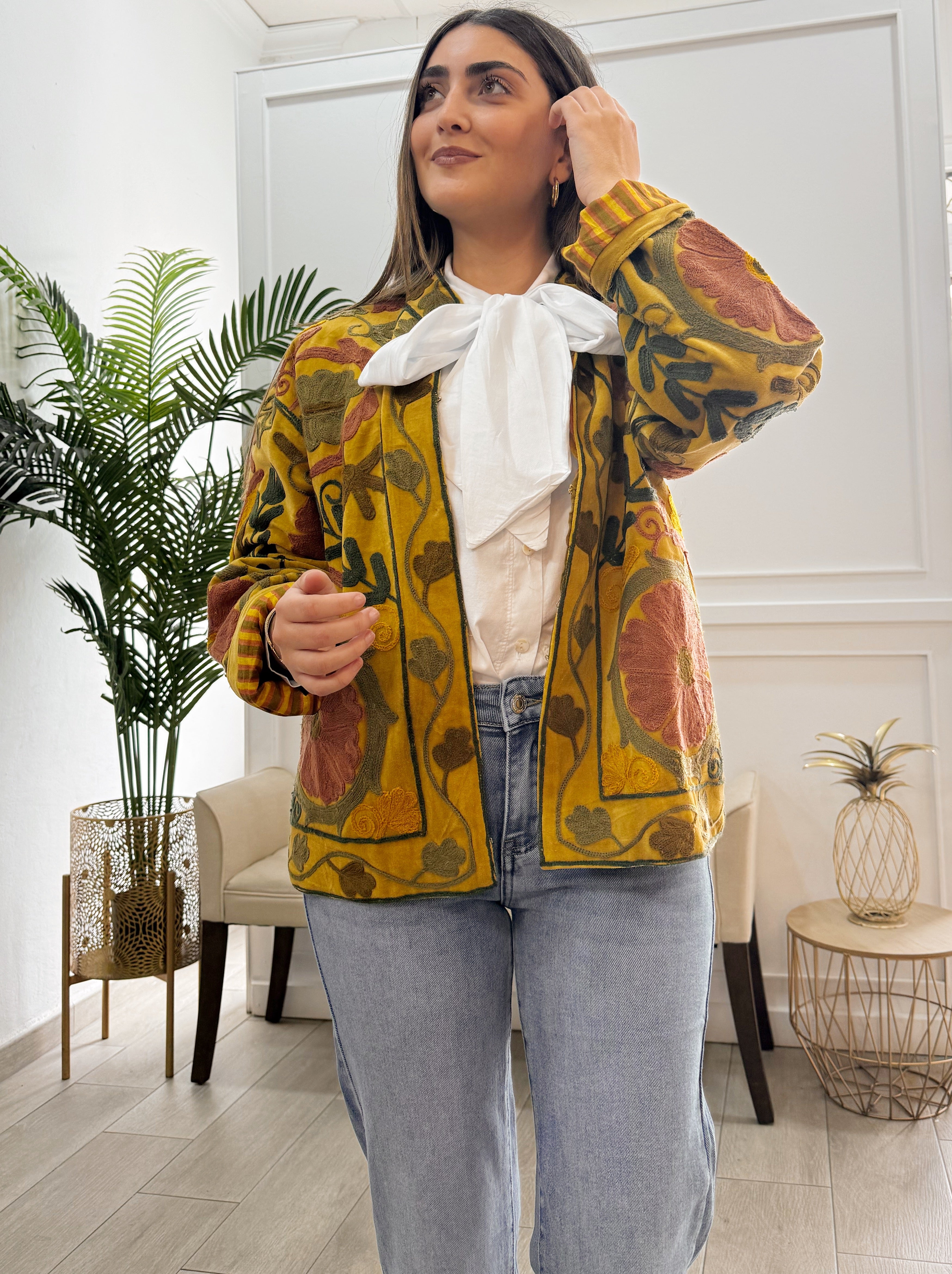 Chaqueta Valentina Mostaza