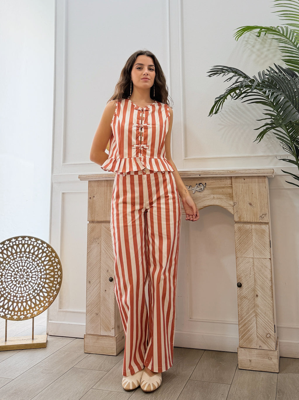 Conjunto Rallas y Volante Naranja