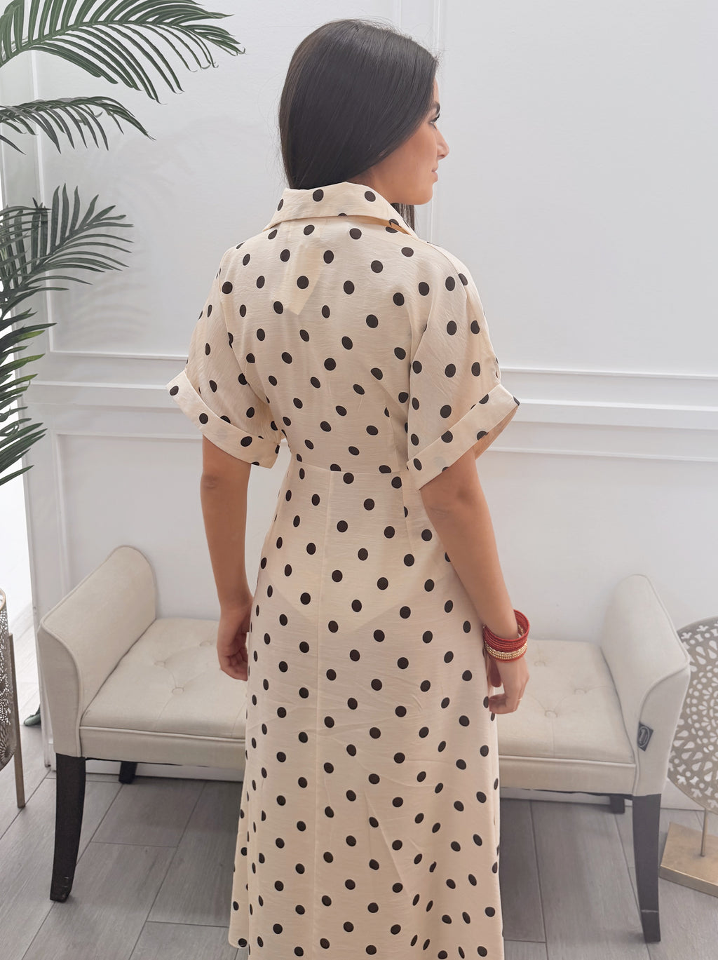 Vestido Camisero Lunares