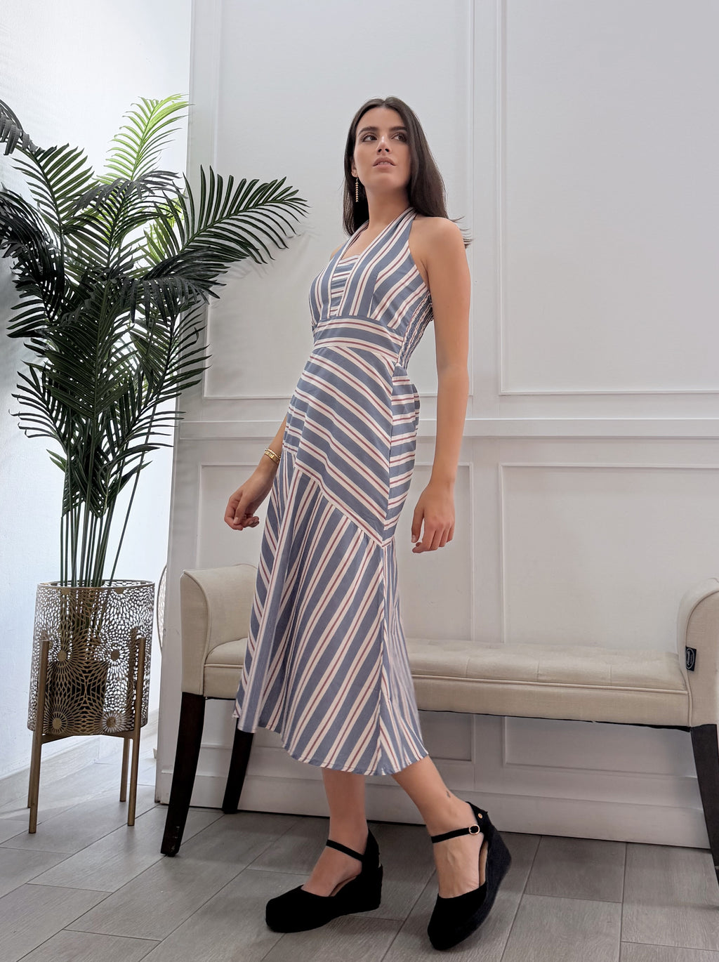 Vestido Alejandra Celeste
