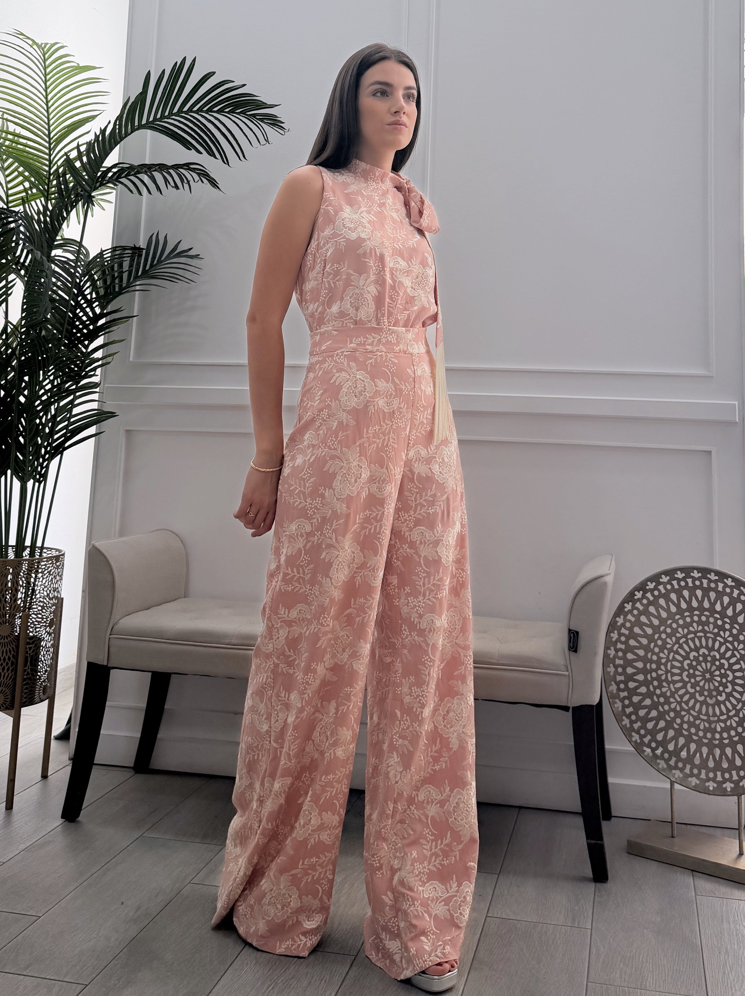 Conjunto Pantalón Tela Bordada
