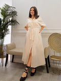 Vestido Cayetana Beig