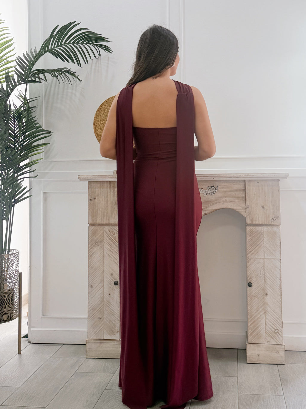 Vestido Carlota Burdeos