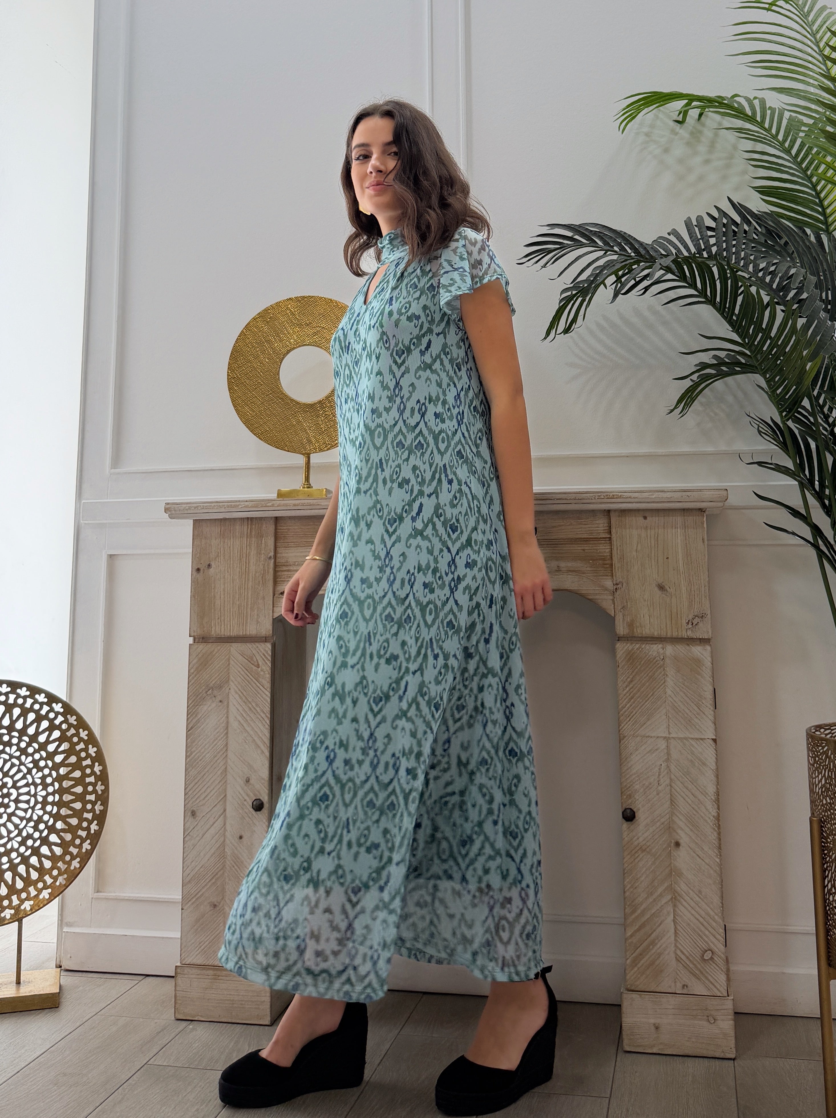 Vestido Olga Turquesa