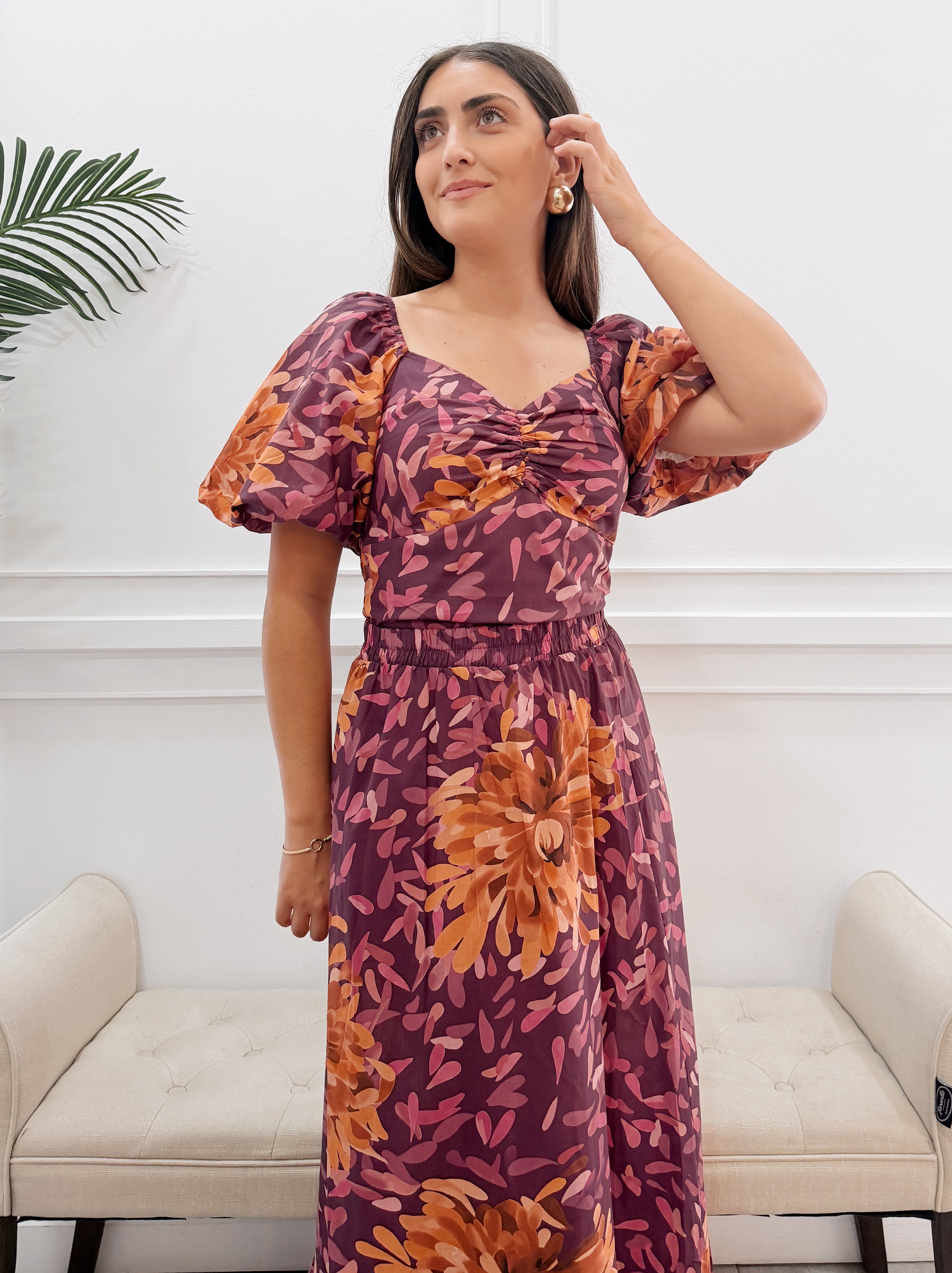 Conjunto Alba Estampado Buganvilla