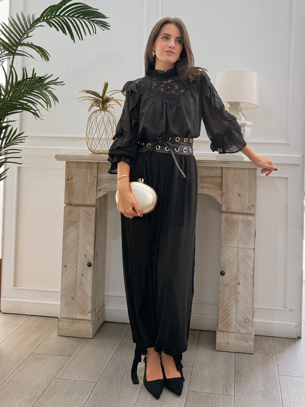 Camisa Carlota Negra