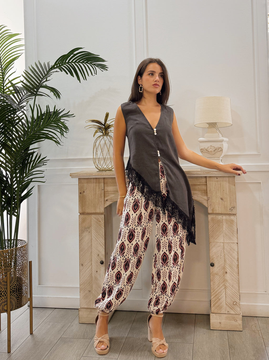 Pantalón Helena Blanco