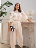 Pantalón Gasa Beige