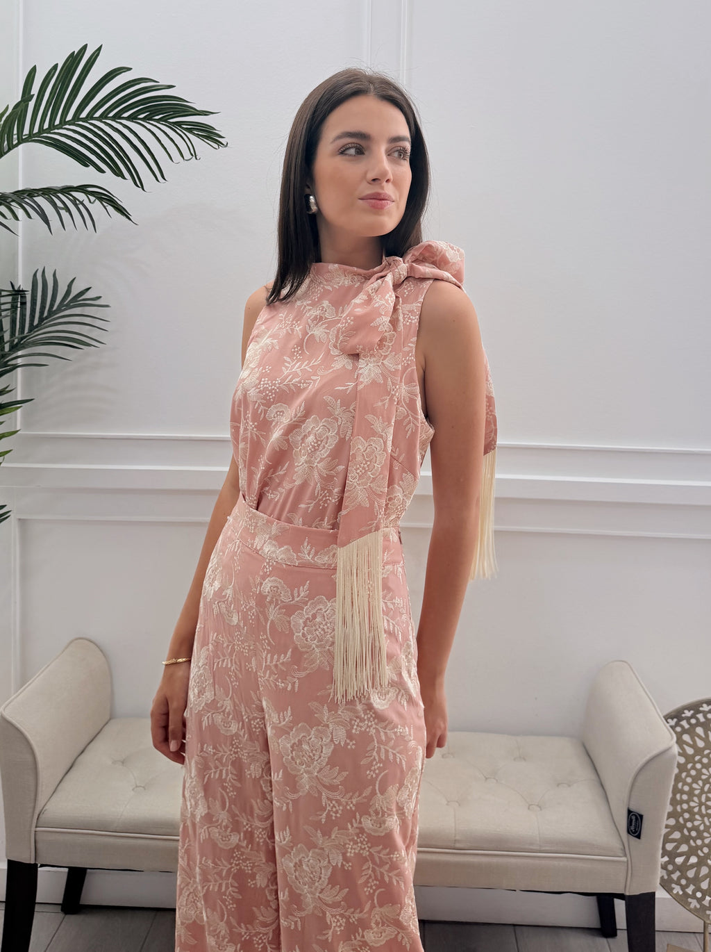 Conjunto Pantalón Tela Bordada